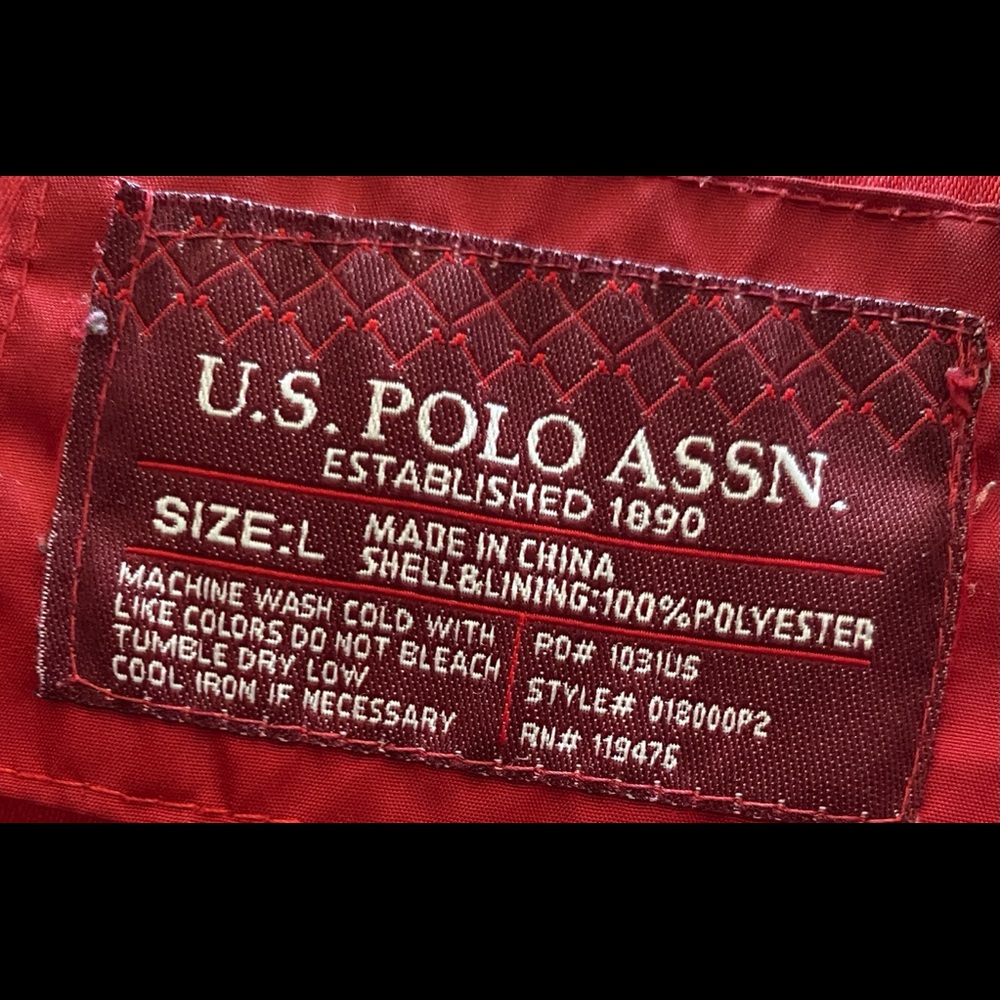 Red Polo Winter Coat (w/fur hood) - Picture 2 of 2